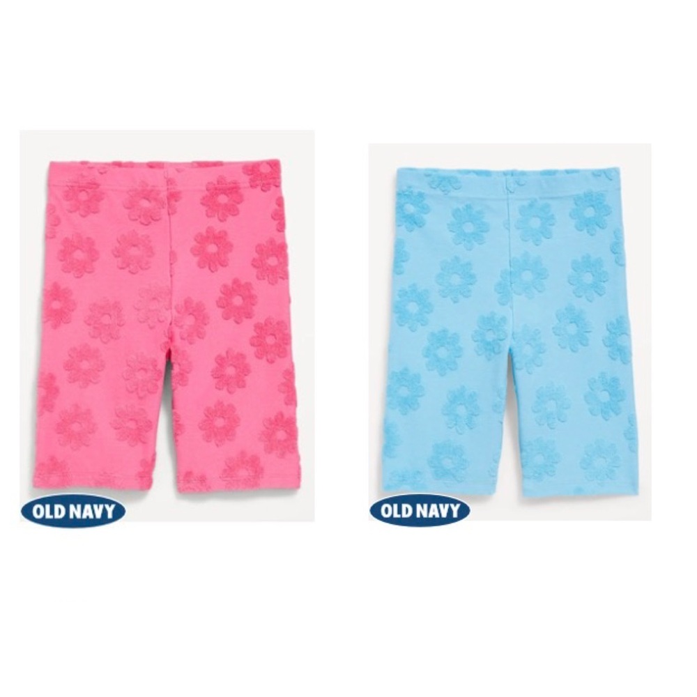 Long Towel Terry Biker Shorts for Girls, 2 pairs size 10-12